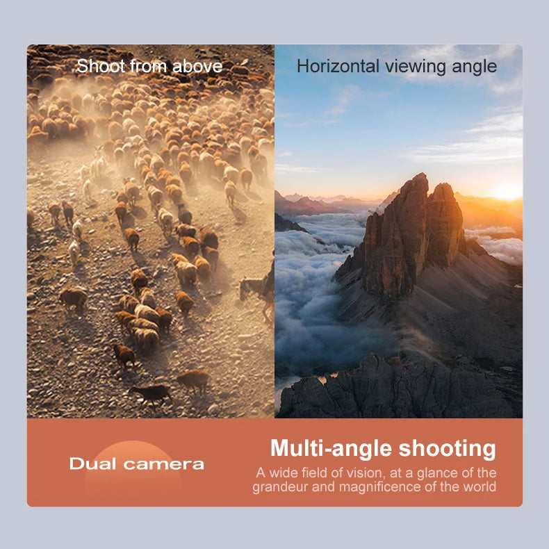 2025 Aerial Drone with 4K High-Definition Camera One Click Return 150° Electrically Adjustable Camera Best Gift