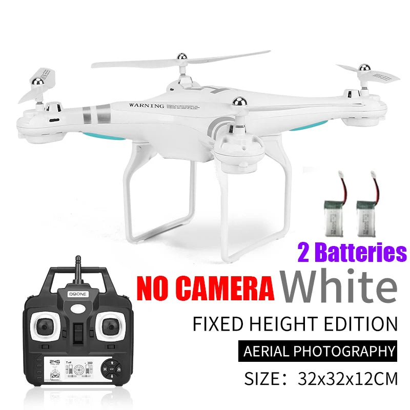 RC Drone With Camera HD 4K WIFI Real Time Video Altitude Headless One Key Return Quadcopter FPV Remote Control Helicopter Toys