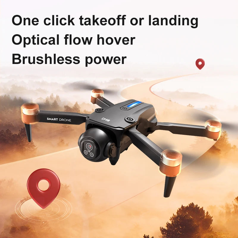 2025 Aerial Drone with 4K High-Definition Camera One Click Return 150° Electrically Adjustable Camera Best Gift