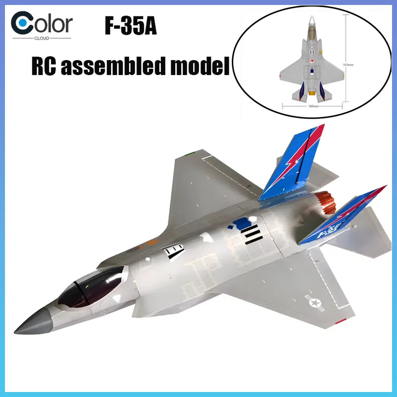 New Rc F-35a Single-Engine 30-Bypass Fixed-Wing Model Aircraft Is A Remote-Controlled Assembly Model Like A Real Aircraft