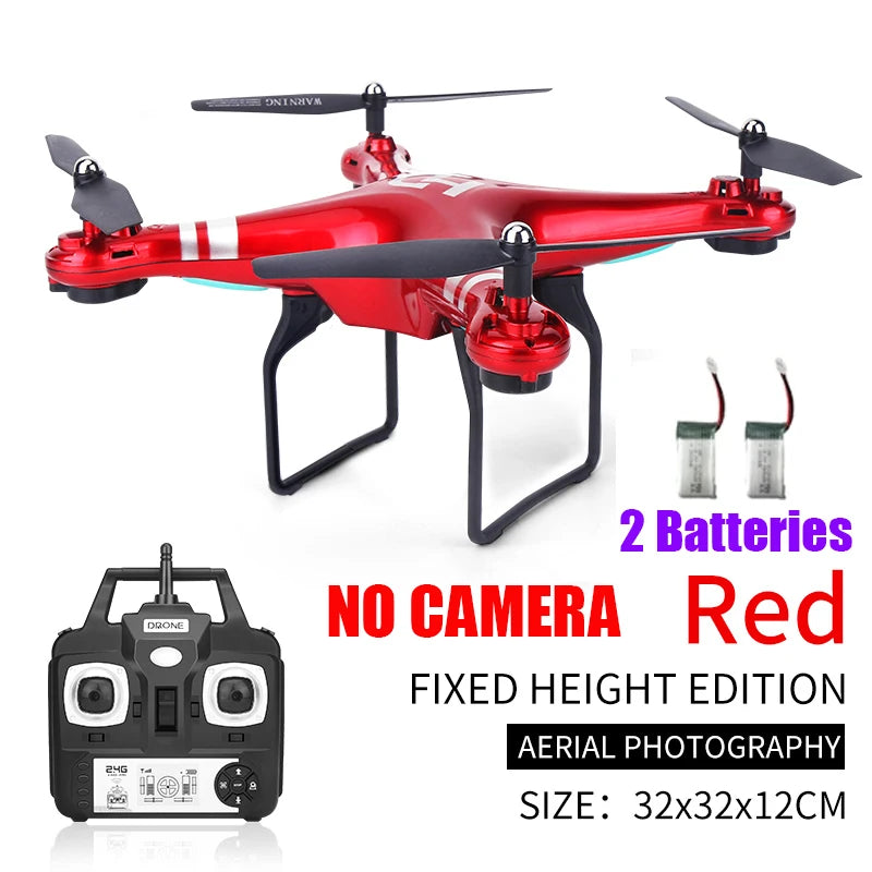 RC Drone With Camera HD 4K WIFI Real Time Video Altitude Headless One Key Return Quadcopter FPV Remote Control Helicopter Toys