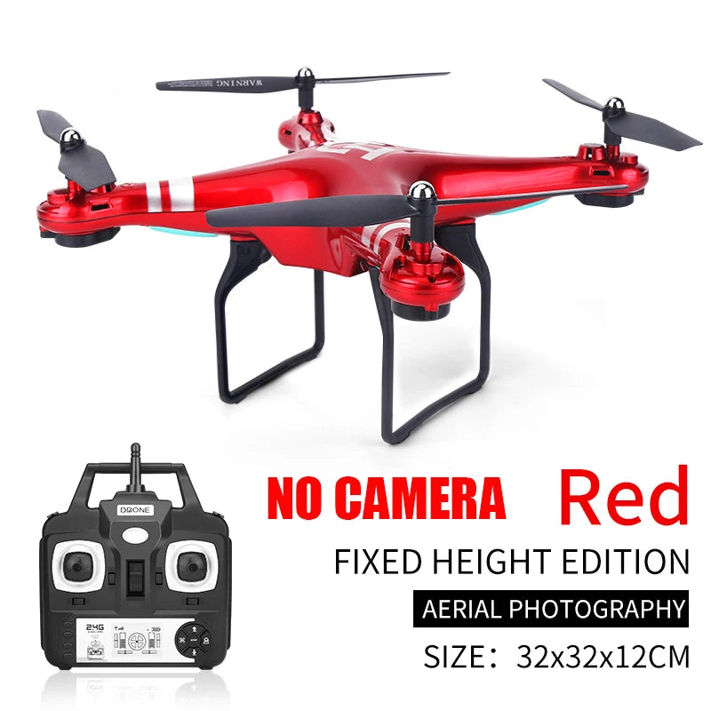 RC Drone With Camera HD 4K WIFI Real Time Video Altitude Headless One Key Return Quadcopter FPV Remote Control Helicopter Toys