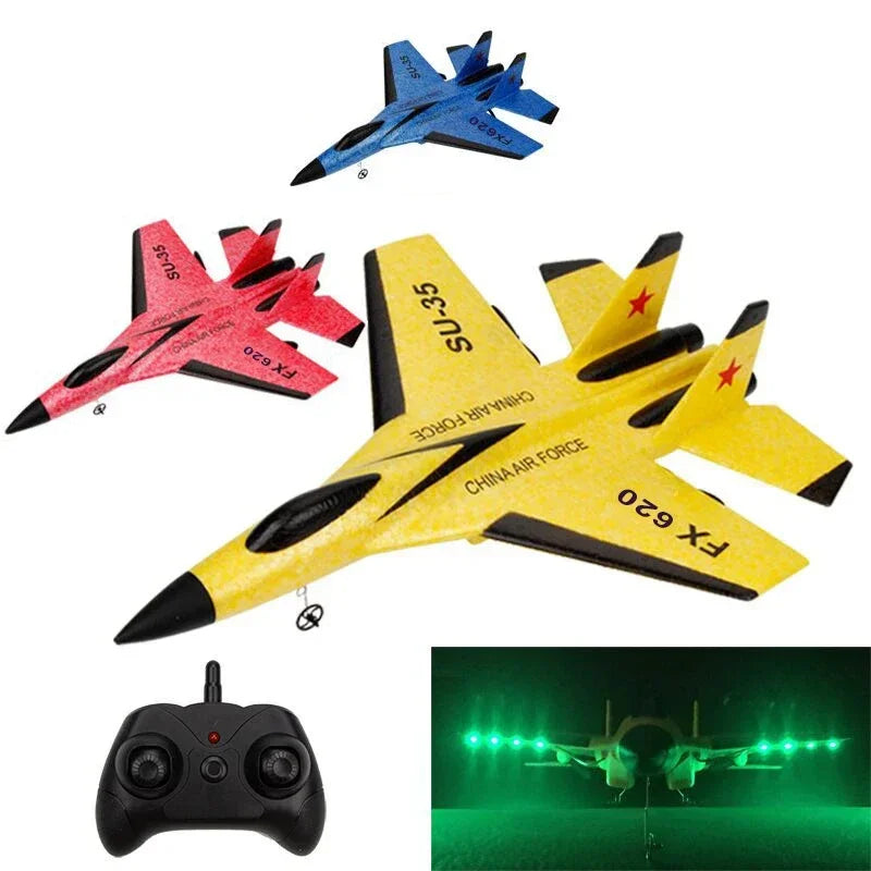 RC Plane  RC Remote Glider Wingspan SU-35 Radio Control Drones Airplanes RTF UAV Xmas Children Gift Assembled Flying Model Toys