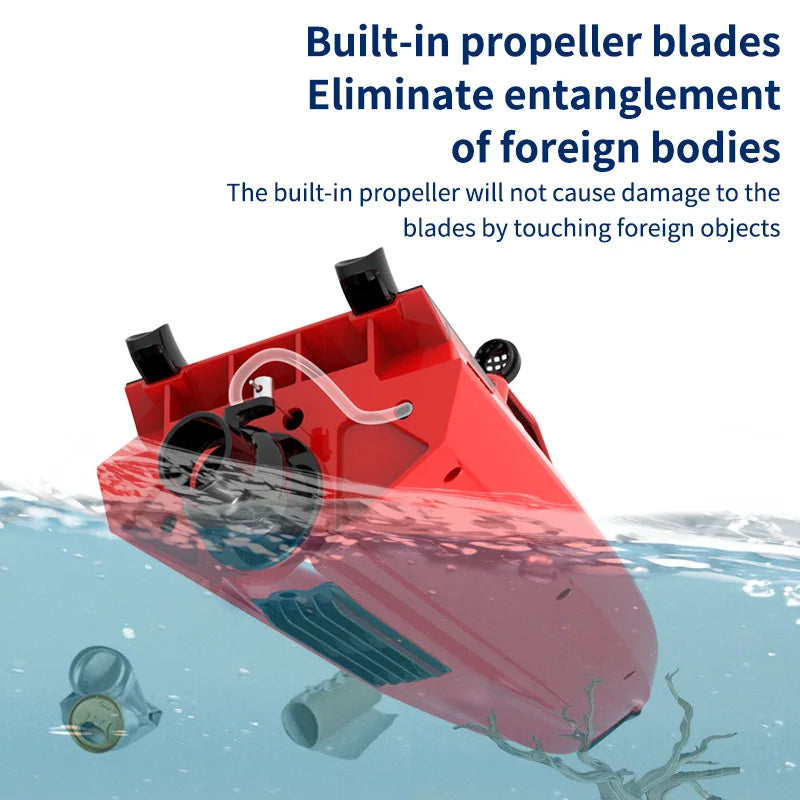 2.4G RC Boat TURBOJET PUMP 30KM/H High Speed Remote Control Jet Boat Low Battery Alarm Speedboat Model Children Toy TY725 TY727