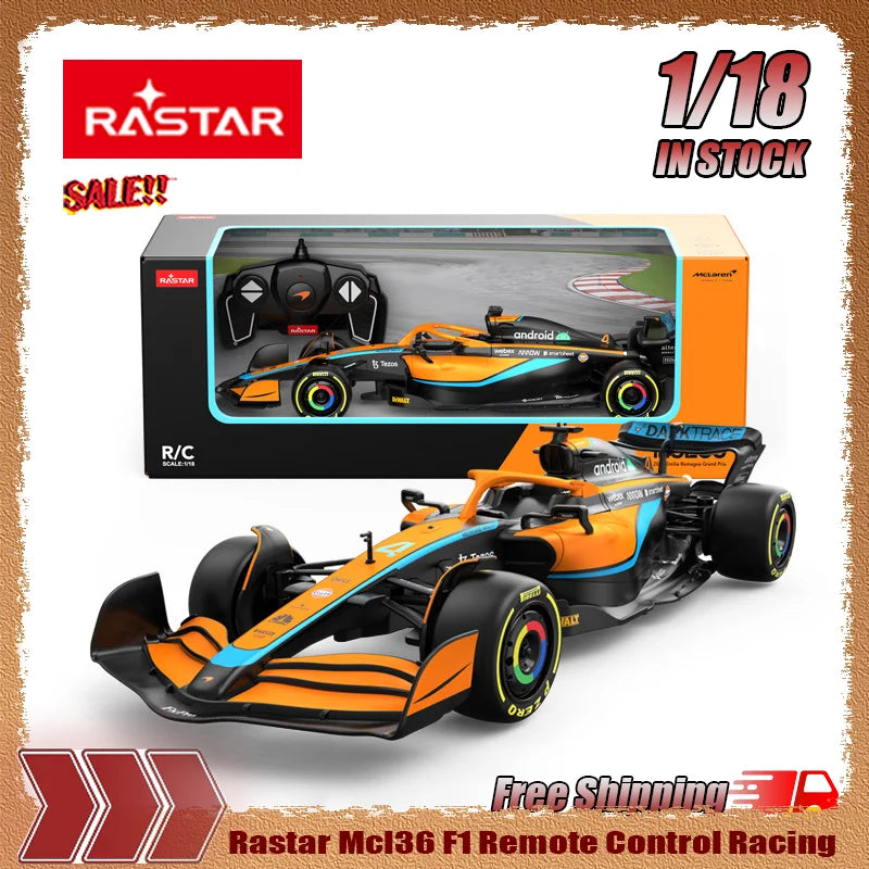 New In Stock Rastar 1:18 F1-75 Mcl36 Rb18  W11 Eq F1 Remote Control Racing Simulation Alloy Miniature Model Custom Kid Toys Gift